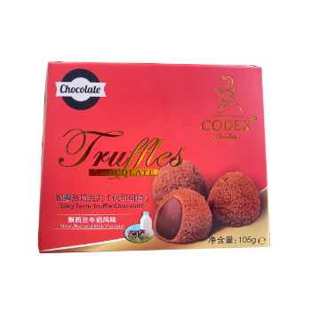 CODEX松露形巧克力新西兰牛奶风味105g|零食加盟连锁