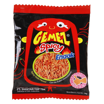 Gemez小鸡干脆面火辣味14g|零食加盟连锁