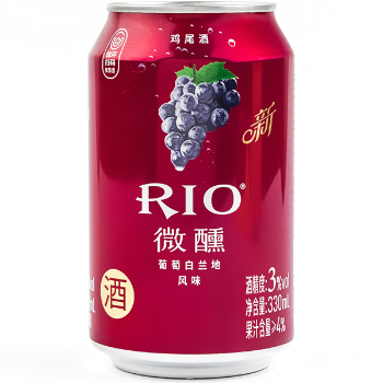 锐澳微醺鸡尾酒葡萄白地兰风味厅装330ml|零食加盟连锁