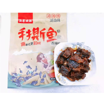 渔米欢歌手撕鱼香辣味200g|零食加盟连锁