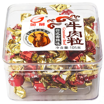 金箭台式香辣牛肉粒105g|零食加盟连锁