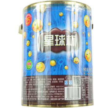 甜甜乐星球杯桶装1kg|零食加盟连锁