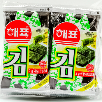 韩国海牌海苔八连包|零食加盟连锁