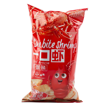 喜盈盈一口虾虾酥条原味52g|零食加盟连锁